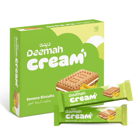 DEEMAH BANANA CREAM BISCUIT 432G